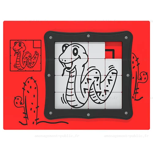 Puzzle coulissant Serpent pour aire de jeux extérieure
